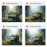 Forest Piano Background Bundle