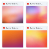 Magical Summer Gradient Textures