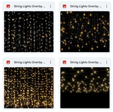 Magical Strings of Lights Overlays