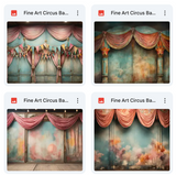 Fine Art Circus Background Bundle