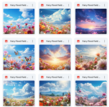 Ultimate Fairy Flower Fields Background Bundle