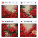 Magical Painted Poinsettia Textures