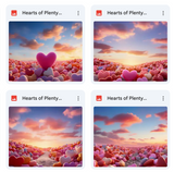 Hearts of Plenty Background Bundle