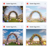 Easter Egg Arch Background Bundle