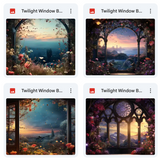 Twilight Window Background Bundle