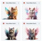 Magical Fairy Kitten Overlays