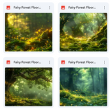 Fairy Forest Floor Background Bundle