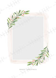 Holly Christmas Card Template #1