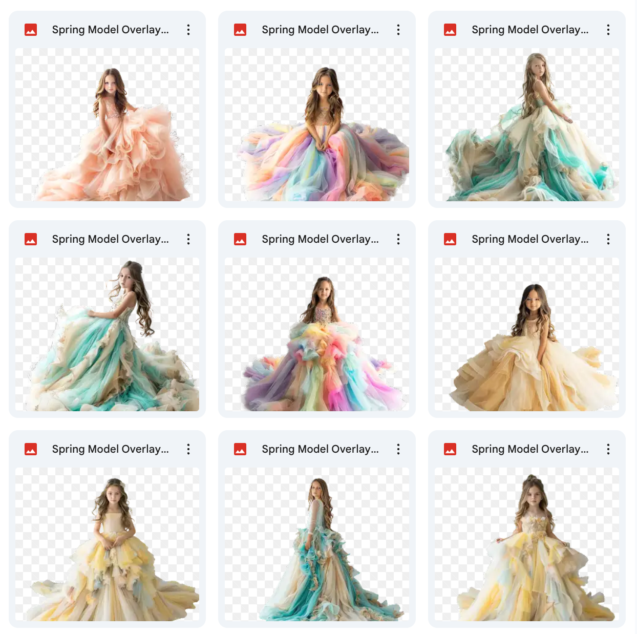 Ultimate Spring Gown Model Overlays – Meg Bitton Productions
