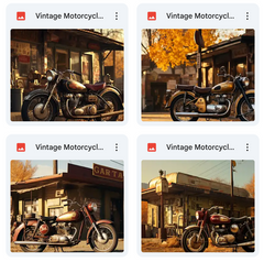 Vintage Motorcycle Background Bundle