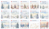 Illustrated Micro Winter Wonderland Asset Pack - Meg Bitton Productions