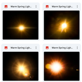 Magical Warm Spring Light Flare Overlays