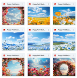 Ultimate Poppy Field Background Bundle