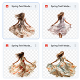 Magical Spring Twirl Model Overlays