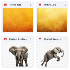 The Elephant Background, Overlay, Texture & Brush Kit