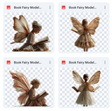 Magical Book Fairy Model Overlays