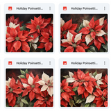 Magical Holiday Poinsettia Textures