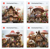 Enchanted Fairy House Background Bundle