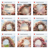 Ultimate Studio Floral Arch Background Bundle