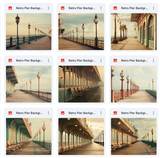 Ultimate Retro PIer Background Bundle