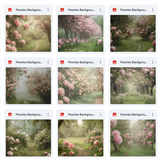 Ultimate Peonies Background Bundle