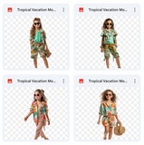 Magical Tropical Vacation Model Overlays