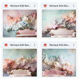 Baroque Sofa Background Bundle