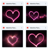 Magical Valentine Light Flare Overlays
