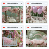Pastel Newborn Background Bundle