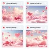 Heavenly Hearts Background Bundle