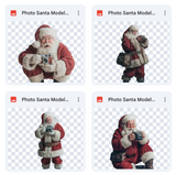 Magical Photo Santa Model Overlays