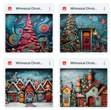 Whimsical Christmas Studio Background Bundle