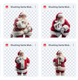 Magical Shushing Santa Model Overlays