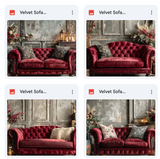 Velvet Sofa Background Bundle
