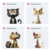 Magical Claymation Cat Overlays