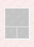 Baby Girl Pink Pastels Announcement Template