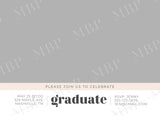 Modern Grad Announcement Template #3