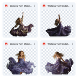 Magical Wisteria Twirl Model Overlays