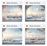 Winter View Background Bundle