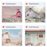 Pastel Barnyard Background Bundle