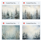 Magical Frosted Pines Textures