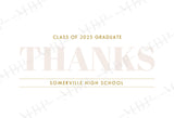 Thank You Senior Card Template