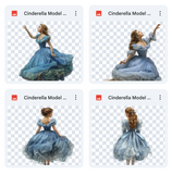 Magical Cinderella Model Overlays