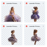 Magical Lavender Princess Model Overlays