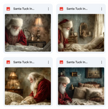Santa Tuck In Background Bundle