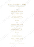 Wedding Pricing Guide Template #3