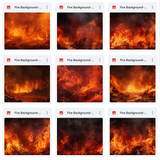 Ultimate Fire Background Bundle