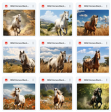 Ultimate Wild Horses Background Bundle