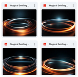 Magical Swirling Light Overlays