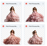 Magical Pink Princess Model Overlays